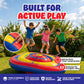 Playland 7.5 FT Inflatable Balance Platform for Kids - Bullseye Wobble Bounce Pad, Outdoor Play Toy for Backyard, Supports 300 lbs, Up to 3 Kids