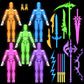 Luminous Titan 13 Action Figures Set, ?5-Pack?3D Printed Toys T Dummy 13