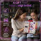 Portable Bluetooth Karaoke Machine for Kids - Karaoke Speaker for Girls with 2 Wireless Microphones, Party Lights, and Voice Effects - Pink Unicorn