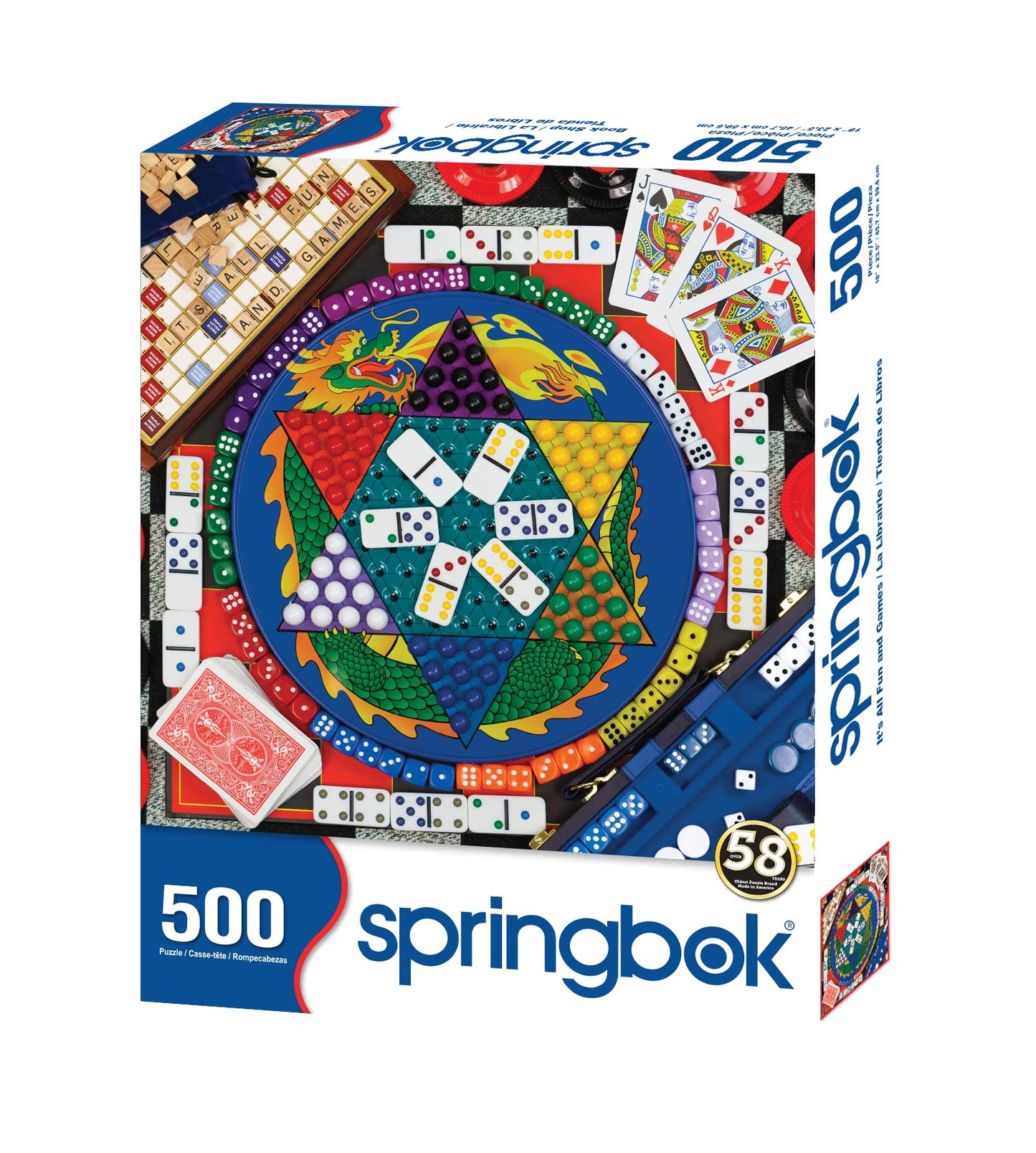 Springbok It's All Fun & Games 500 Piece Jigsaw Puzzle for Adults