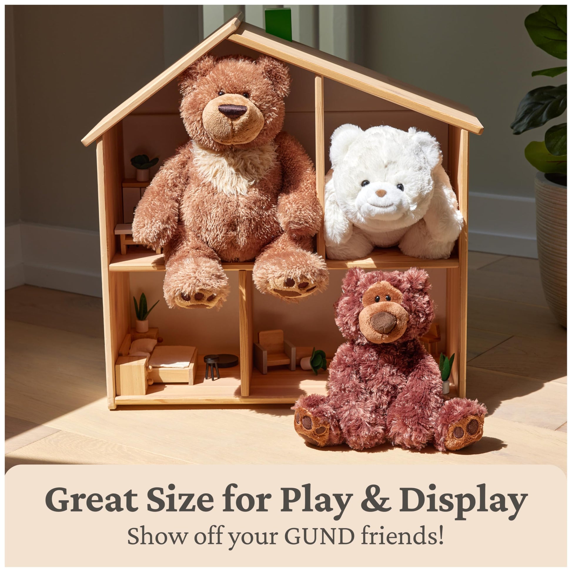 GUND Slumbers 17-Inch Classic Brown Teddy Bear Plush Toy for Ages 0+