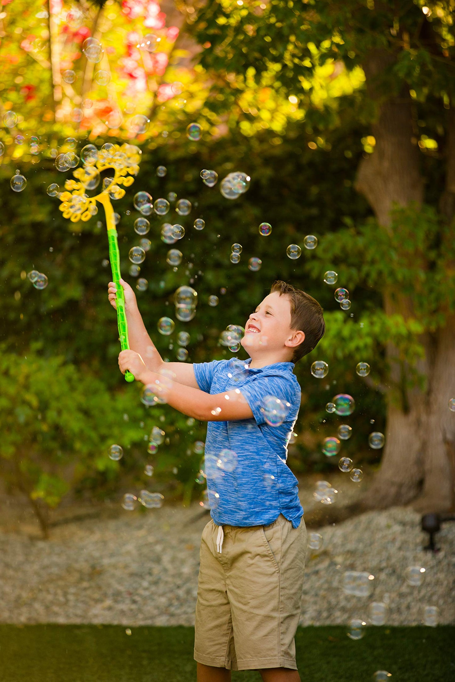 Gazillion Mega-Zillion Wand, 33 Mini Wands, 3ft. Handle & 2 Bottles of Solution - Create Zillions of Bubbles in Seconds!