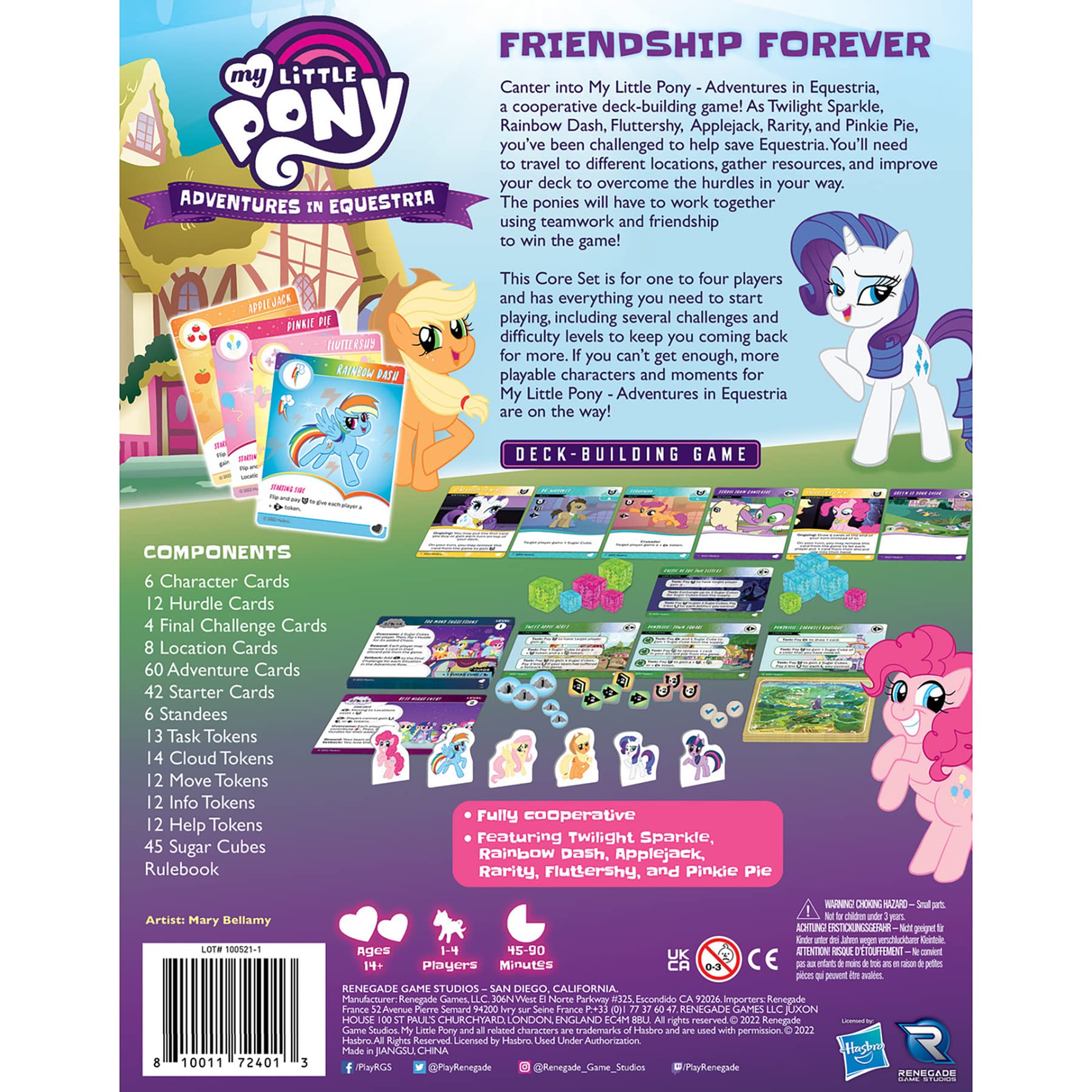 Renegade Game Studios My Little Pony: Adventures in Equestria Deck-Building Game for 1-4 Players