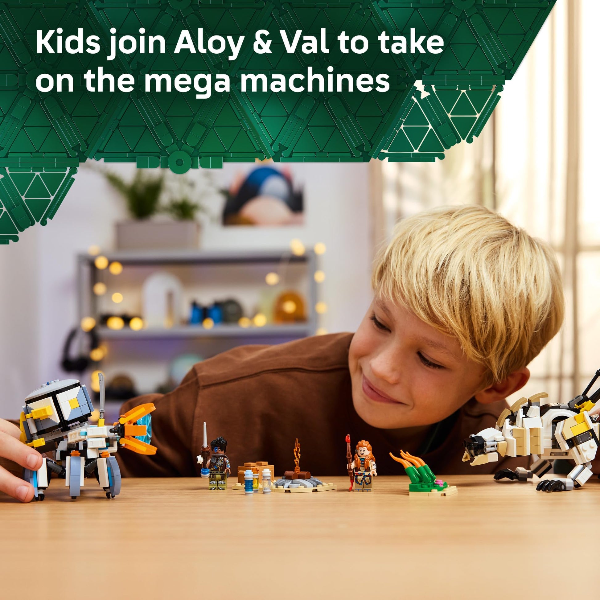 LEGO Horizon Adventures Aloy & Varl vs. Shell-Walker & Sawtooth Kids Toy - Building Toy for Boys & Girls, Ages 9+ - Gaming Gift Idea for Horizon Fans