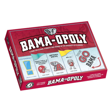 Late for the Sky BAMAOPOLY University of Alabama Board Game, Campus Landmarks Edition, 2-6 Players Ages 8+, Family Party Strategy Opoly for Alumni