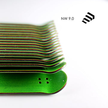 NOAHWOOD Wooden PRO Fingerboards 9.0 Deck (5-Layer Colour Canada Maple Wooden Hand Made) Born for PRO, 98x33mm No Trucks No Wheels