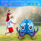 Sprinkler for Kids Inflatable Octopus Water Toys with 6 Rings, Summer Outdoor Toys Backyard Water Spray Sprinkler Fun Pool Toys for 3 4 5 6 Years