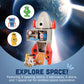 CP Toys Space Mission Rocket Ship Toy, Includes Astronaut Figurines, Aliens and Vehicle, Space Gifts, STEM Toddler Toys for Kids 3 Years and Older