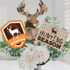 Big Dot of Happiness Gone Hunting - Deer Hunting Camo Baby Shower or Birthday Party Centerpiece Sticks - Table Toppers - Set of 15