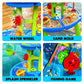 CozyBomB™ Water Table for Toddlers 3-5 | Outdoor Toys Water Play Table, Magnetic Fishing Toy Game, Summer Splash Pond Showers Sand Activity, Sensory
