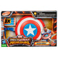 Marvel Mech Strike Mechasaurs Captain America Redwing Blaster, NERF Blaster with 3 Darts, Role Play Super Hero Toys for Kids Ages 5 and Up