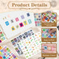 48 Sheets Magazine Letter Stickers, 3184 PCS Ransom Letter Stickers Vintage Alphabet Number Sticker for Journaling, Self Adhesive Small Vinyl Letter