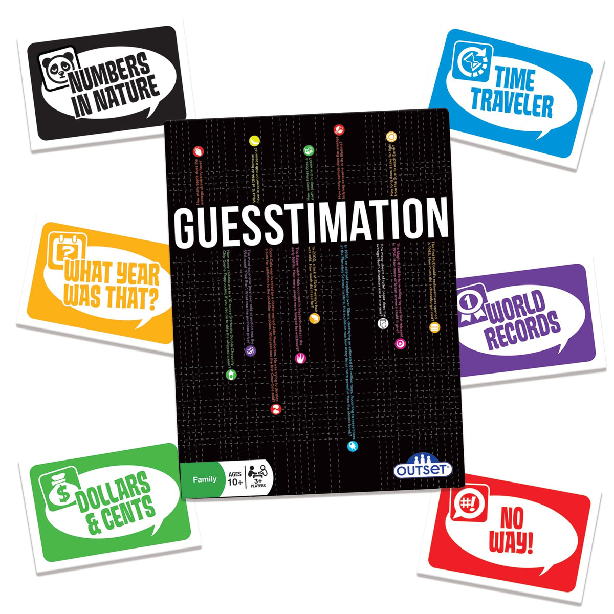 Outset Media Guesstimation Card Game - Don't Know the Answer!?! It Doesn't Matter! - 3 or More Players Ages 10 and up