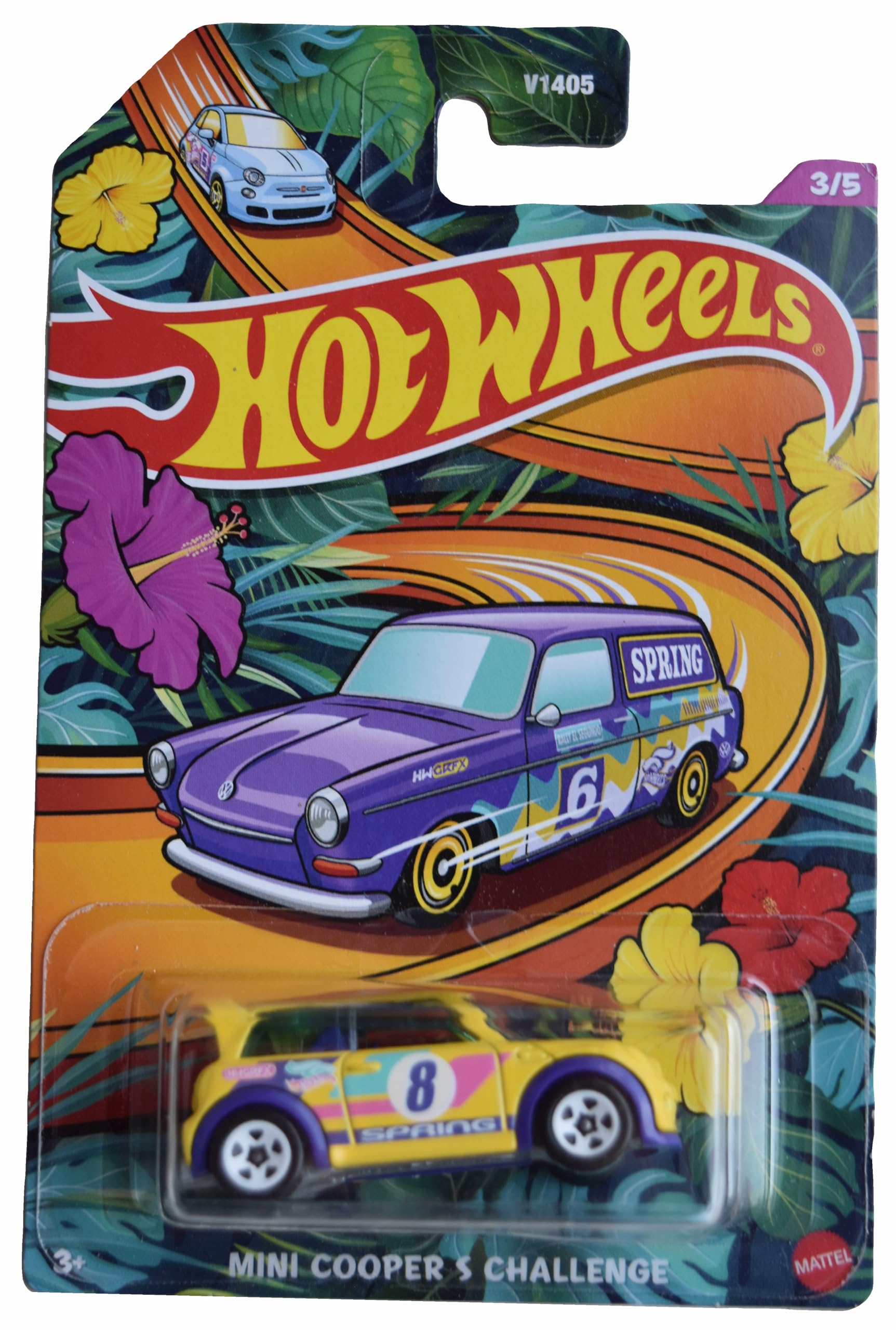 Hot Wheels Mini Cooper S Challenge, Yellow 3/5