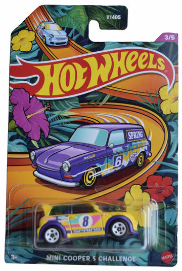 Hot Wheels Mini Cooper S Challenge, Yellow 3/5