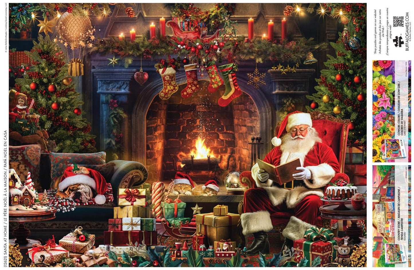 Buffalo Games - Santa at Home - 1000 Piece Jigsaw Puzzle for Adults