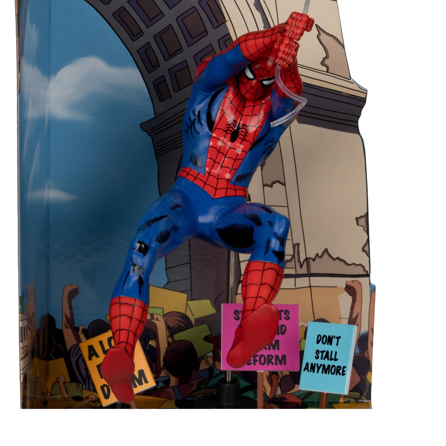 Marvel Collectible 7 Inch Statue Figure 1/10 Scale Posed Scene - Amazing Spider-Man #68 Gold Label