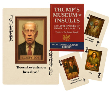Wild Decks Trump Insults Playing Cards - 52 Iconic Insults & Nicknames, Fully Illustrated Poker Size Deck