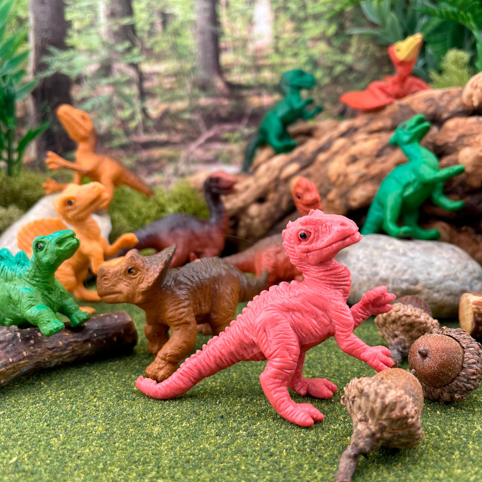 Safari Ltd. Baby Dinosaurs TOOB - 10 Figurines: Pteranodon, Apatosaurus, Triceratops, Brachiosaurus, Stegosaurus, Velociraptor, T-Rex, & More