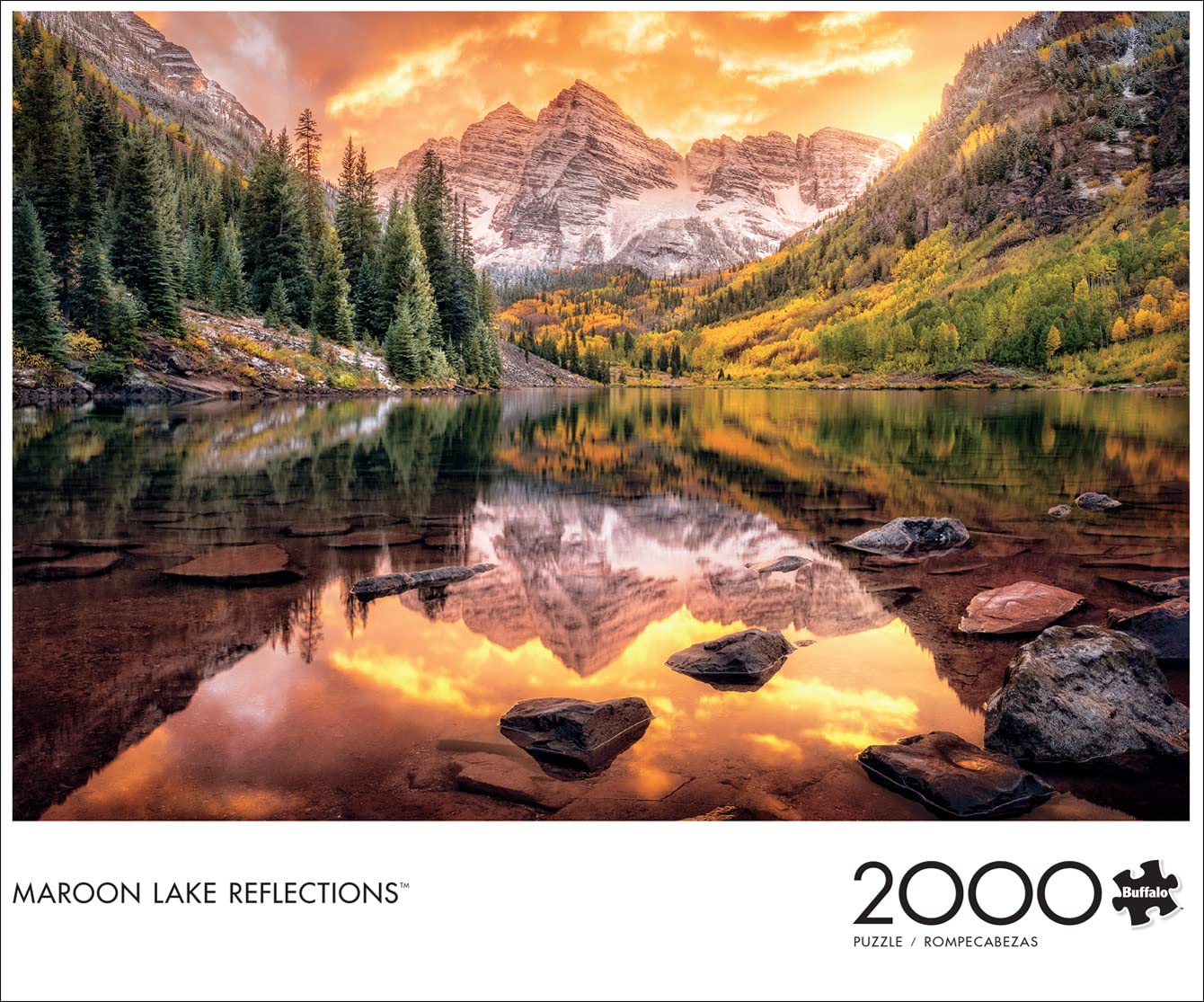 Buffalo Games - Maroon Lake Reflections - 2000 Piece Puzzle for Adults
