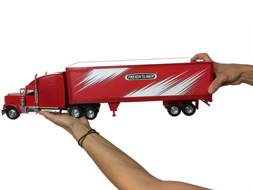 New-Ray Toys 1:32 Scale Patriotic Long Haulers, Multicolor, 4 Count Toy Vehicle Set