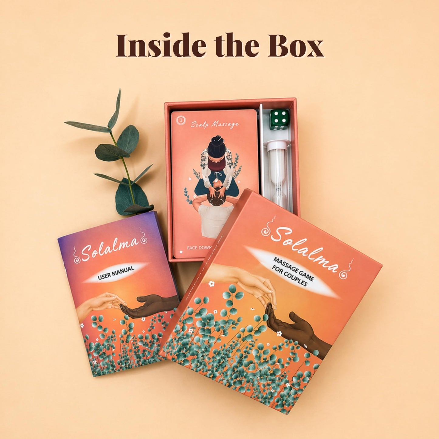 Solalma Massage Game for Couples with Fun Surprise Cards | Intimacy Card Game for Mindful Date Night Ideas to Reconnect with Spouse | Couples Massage