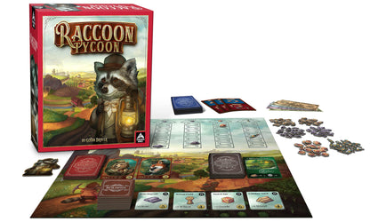 Raccoon Tycoon - Gateway Strategy Board Game for Adults and Family | Fast, Fun, Economic and Set-Collecting Competitive Game | 2-5 Players | Ages 8