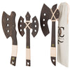 CG Games Engaging Wooden Axes for Kids -3 Pack Eco-Friendly Handmade Wooden Toy Axes - Durable, Safe, Chemical Free Outdoor Play Equipment for Kids