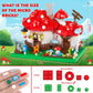 Vziimo Mushroom House Building Set, Creative Mushroom Garden Model Kits for Adults, 1346PCS Micro Bricks Collectible Ideals Gifts for Teens 14+