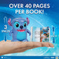 P.M.I. Disney Stitch & Moana Collectible Figures with Hidden Storybooks - 2-Pack Toys for Girls Boys Ages 3-8, Officially Licensed by Disney