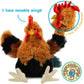 TigerHart Riley The Rooster - 8 Inch Chicken Stuffed Animal Plush