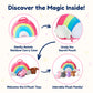 PixieCrush Unicorn Stuffed Animal Set - 5 Plush Toys for Girls with Narwhal, Puppycorn, Kittycorn and Rainbow Unicorn - Soft Plushies with Carry Case