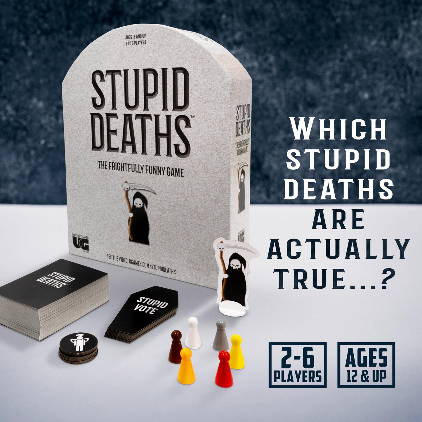 University Games | Stupid Deaths The Party Game, for Adults & Teens Ages 12 & Up (01404)