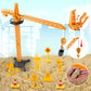 Sand Construction Kit - Play Sand Art Kit with 7 Construction Truck, 2lbs Magic Sand, Castle Molds, Crane, Worker Figures and Road Signs, Construction