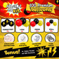 ALL-IN-1 Cartoon Balloon Arch Kit with BONUS Thunder & Starburst Balloons for Poke Birthday Decorations - Red Black Yellow Balloons for Poke Cartoon