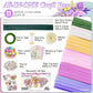 500Pcs Pipe Cleaners Craft - All-in-One DIY Flower Making Kit with 5 Colors Chenille Stems, Floral Stem Wires, Floral Tape, Stamens, Ribbon, Pearl