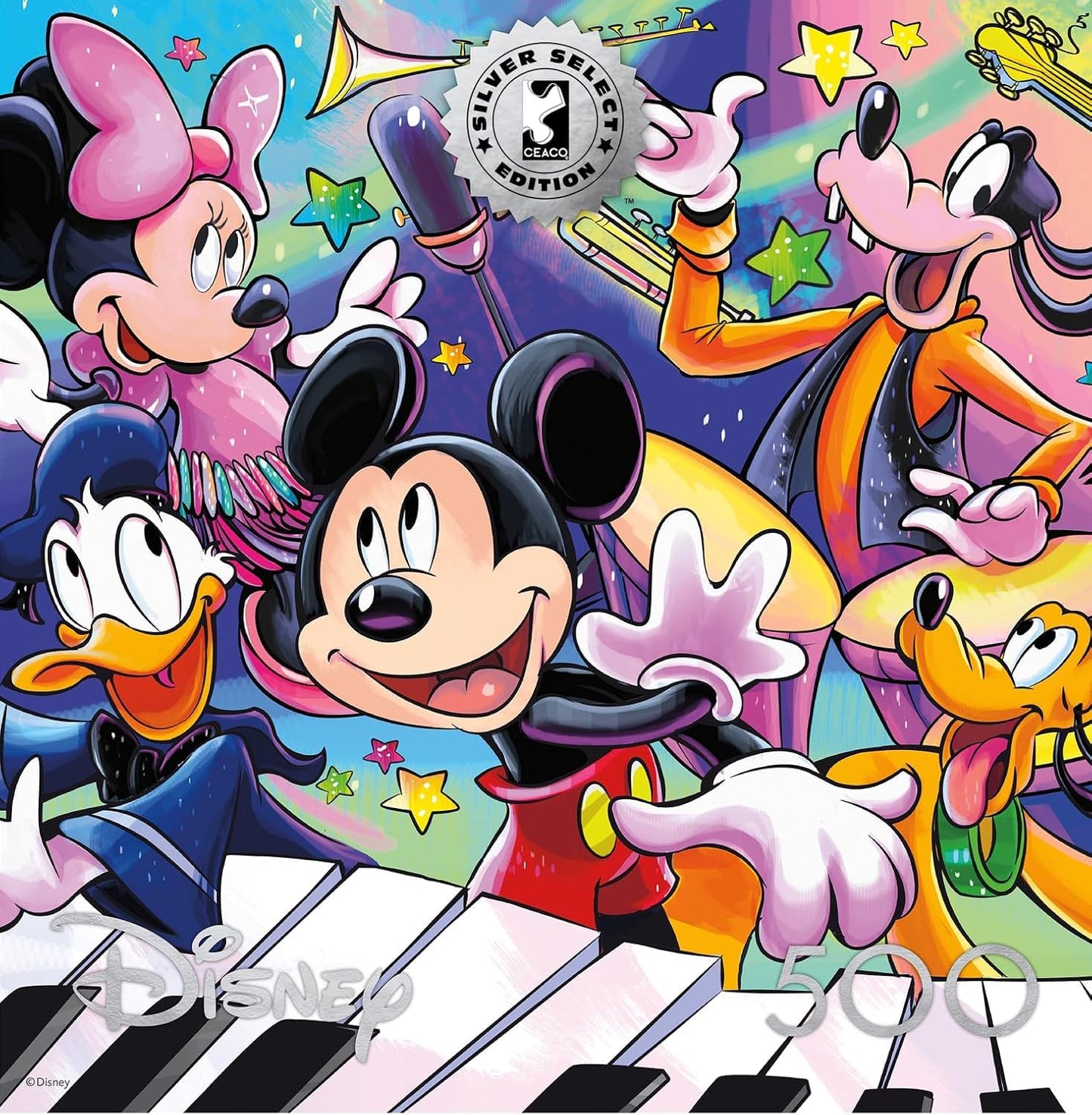 Buffalo Games - Disney Mickey's Music - 500 Piece Jigsaw Puzzle for Adults