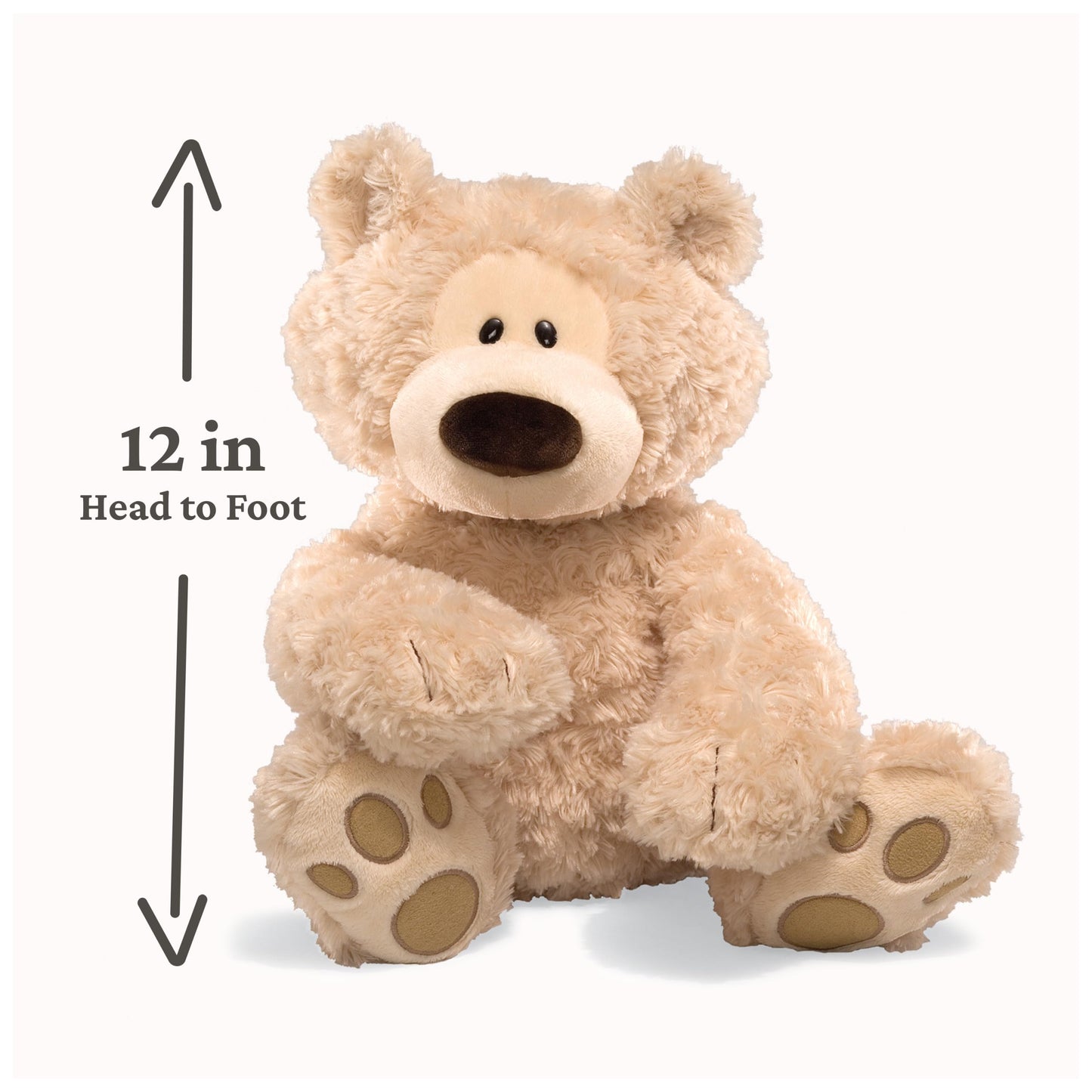 GUND Philbin 12-Inch Classic Beige Teddy Bear Plush Toy for Ages 0+