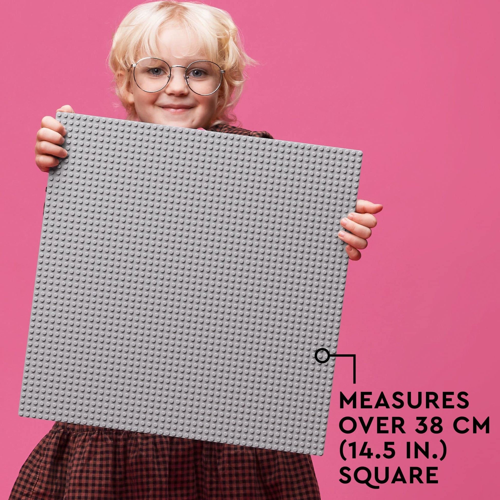 LEGO Classic Gray Baseplate Square 48x48 Stud Foundation to Build, Play, and Display Brick Creations, Great for City Streets, Castle, and Mountain