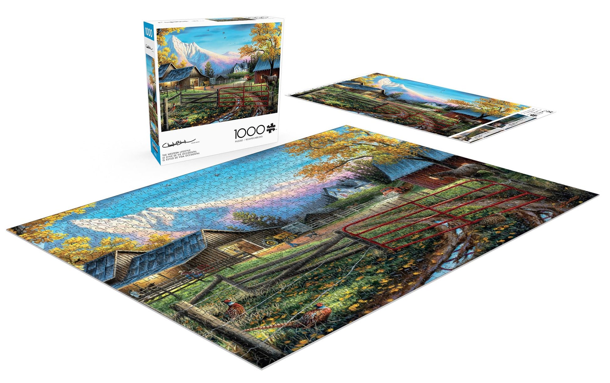 Buffalo Games Charles Black,Western Lifestyle,1000 Piece Puzzle for Adults