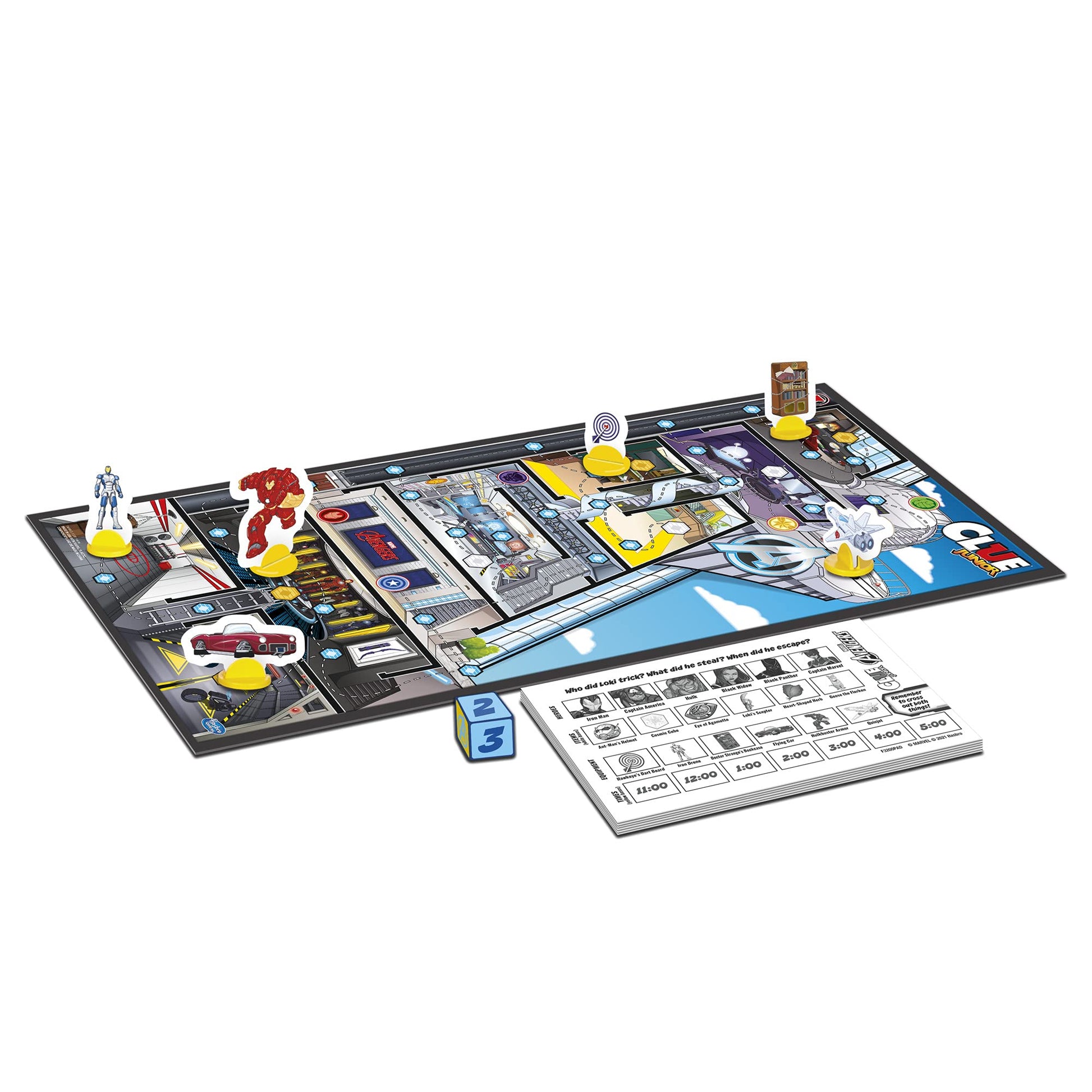 Hasbro Gaming Clue Junior: Marvel Avengers Edition Board Game for Kids Ages 5+, Loki's Big Trick, Classic Mystery for 2-6 Players (Amazon Exclusive)