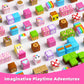 100PCS Magnetic Blocks, Magnetic Building Cube Set for Kids Ages 3+, Constructions STEM Stacking Tiles Toy Building Birthday Gifts for Girls