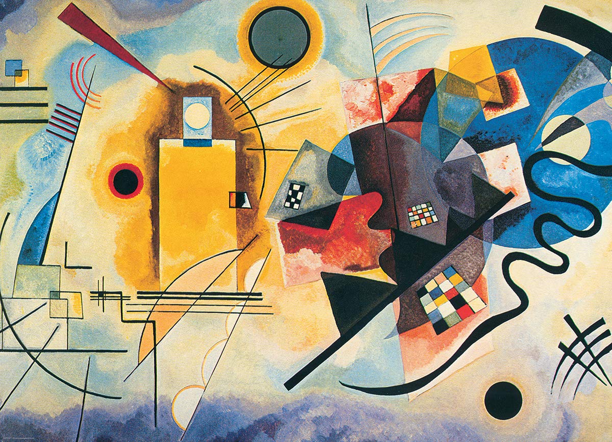 EuroGraphics, Yellow-Red-Blue (Gelb Rot Blau) by Kandinsky, 1000 Piece Puzzle
