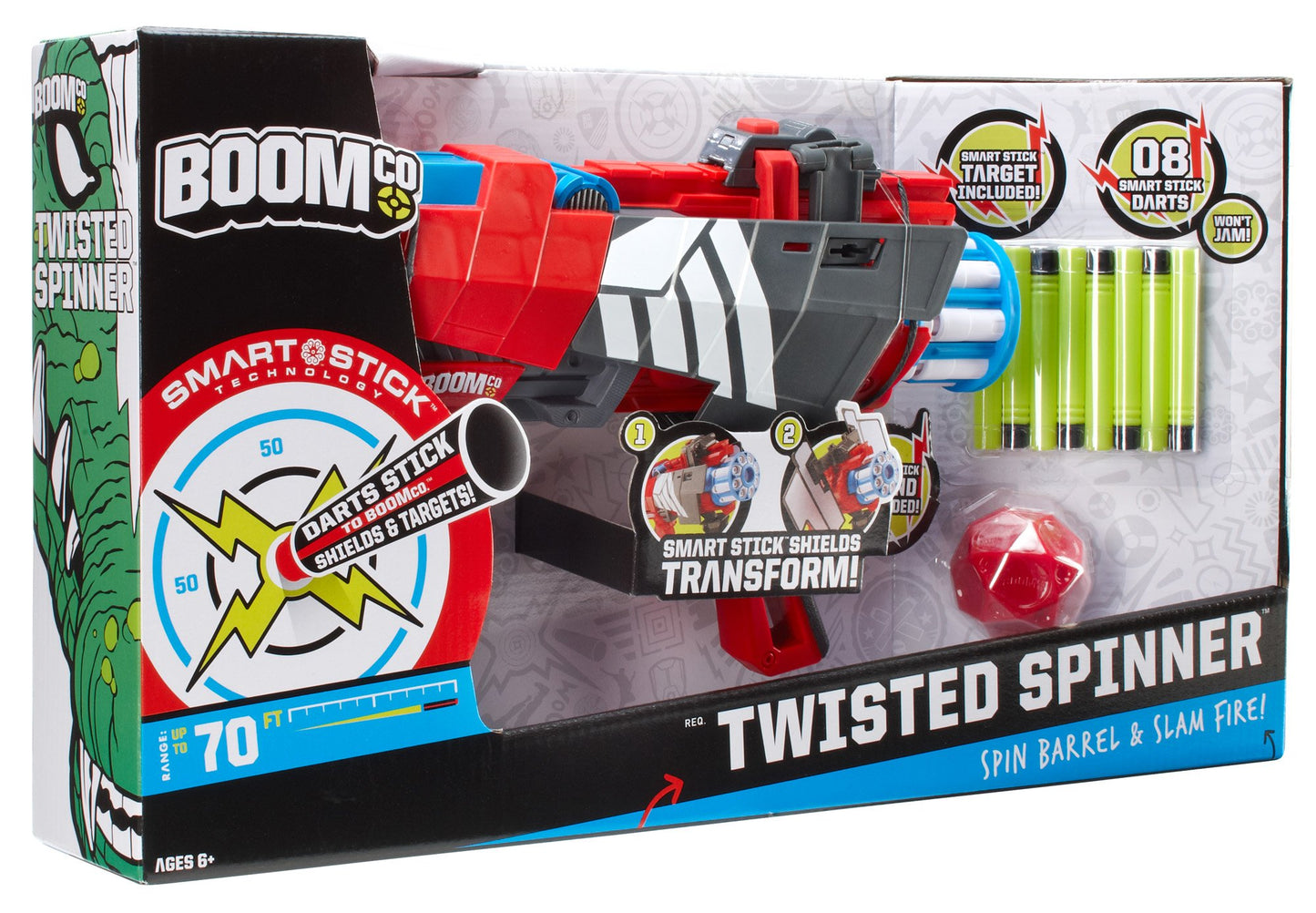 BOOMco Twisted Spinner Blaster with Rounds