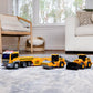Maxx Action Deluxe Large Construction Long Hauler with 2 Vehicles, Lights and Sound, 3+