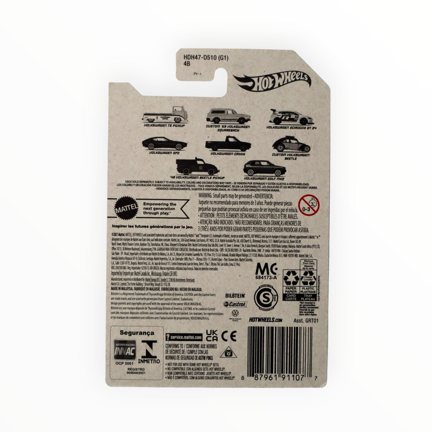 Hot Wheels 2022 - VOLKSWAGENs Golf MK2 - Red - Store Exclusive 8/8