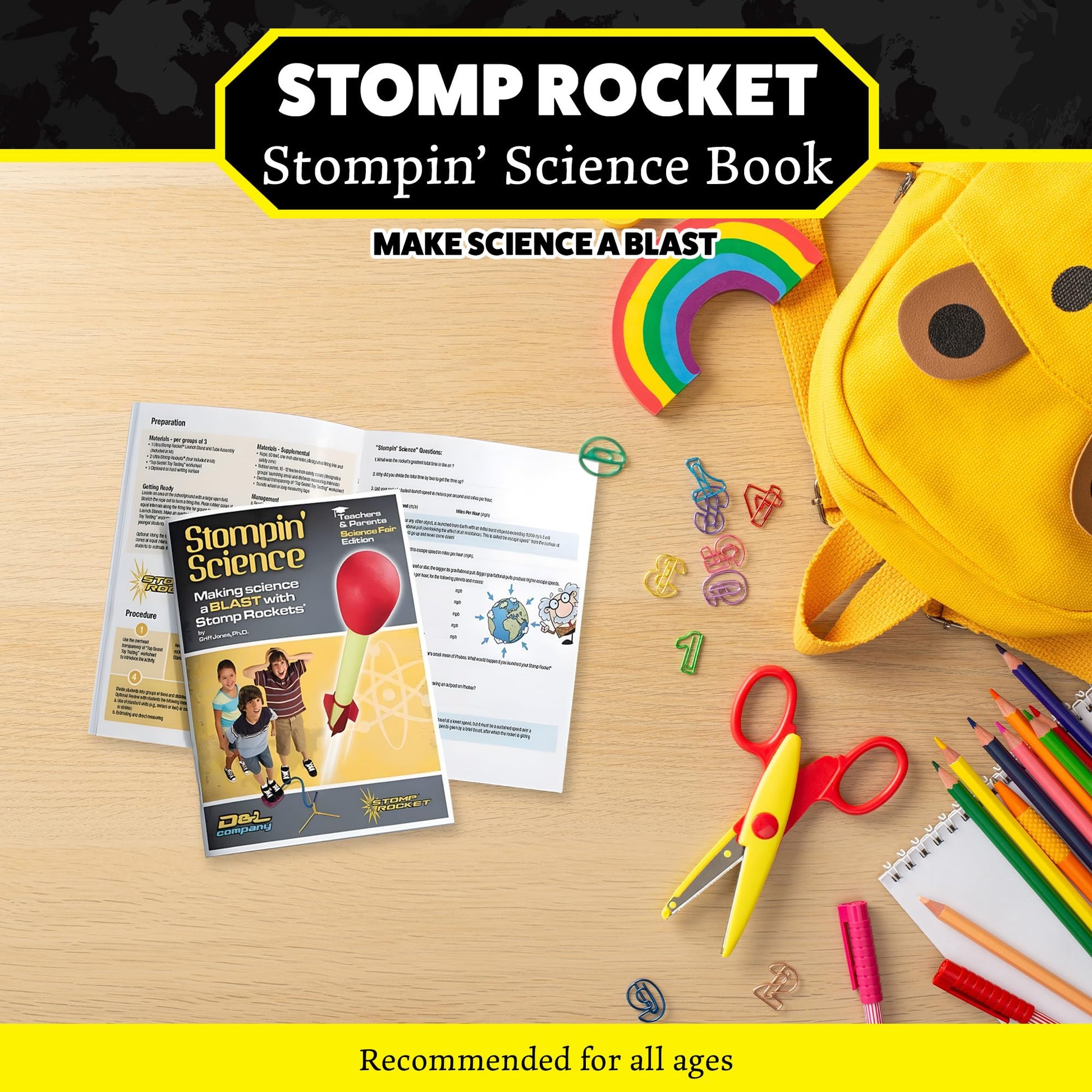 Stomp Rocket Stompin' Science Book - Introduction to STEM Educational Book