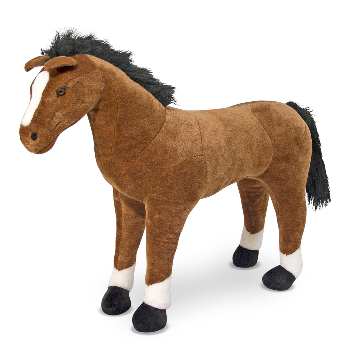 Melissa & Doug Giant Horse - Lifelike Stuffed Animal (Nearly 3 feet Tall)
