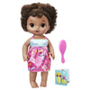 BABY ALIVE READY FOR SCHOOL BABY: Baby Doll with Black Curly Hair, School-Themed Dress, Doll Accessories Include Notebook & Brush, Doll For 3-Year-Old