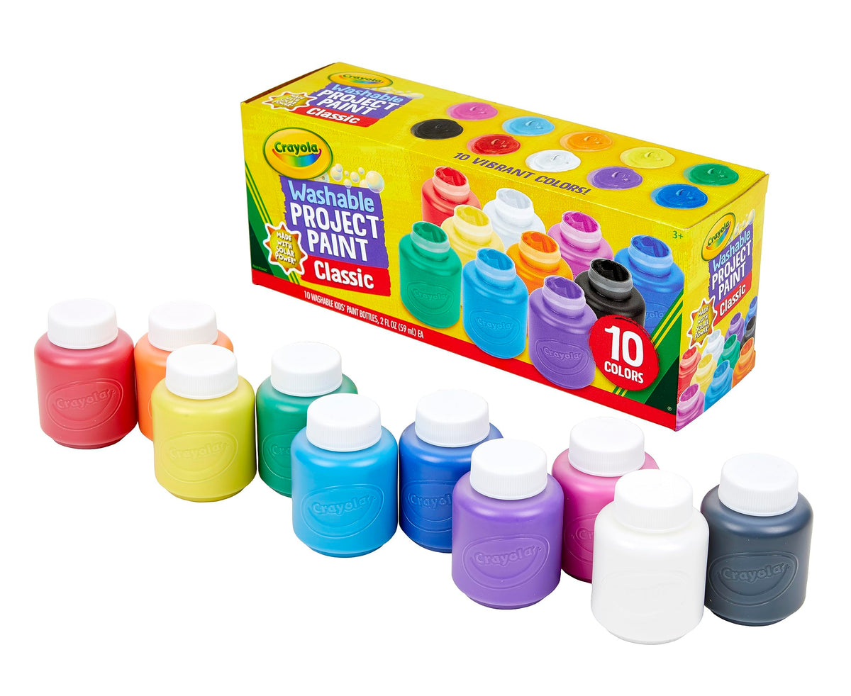 Crayola Washable Kids Set Activity Paint, Multi 10 per
